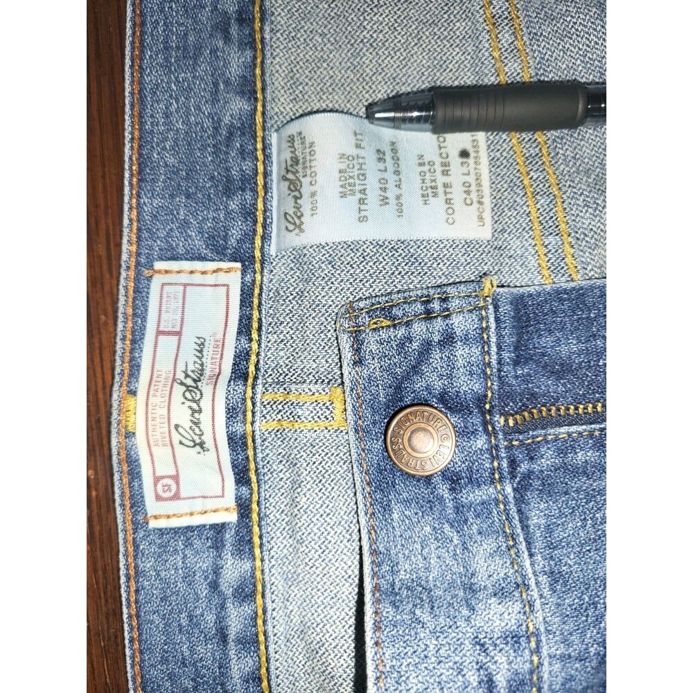 VTG 2006 Levi Strauss Signature Straight Fit Jeans Men's 40x32 (Measures 41x32) - Picture 7 of 7